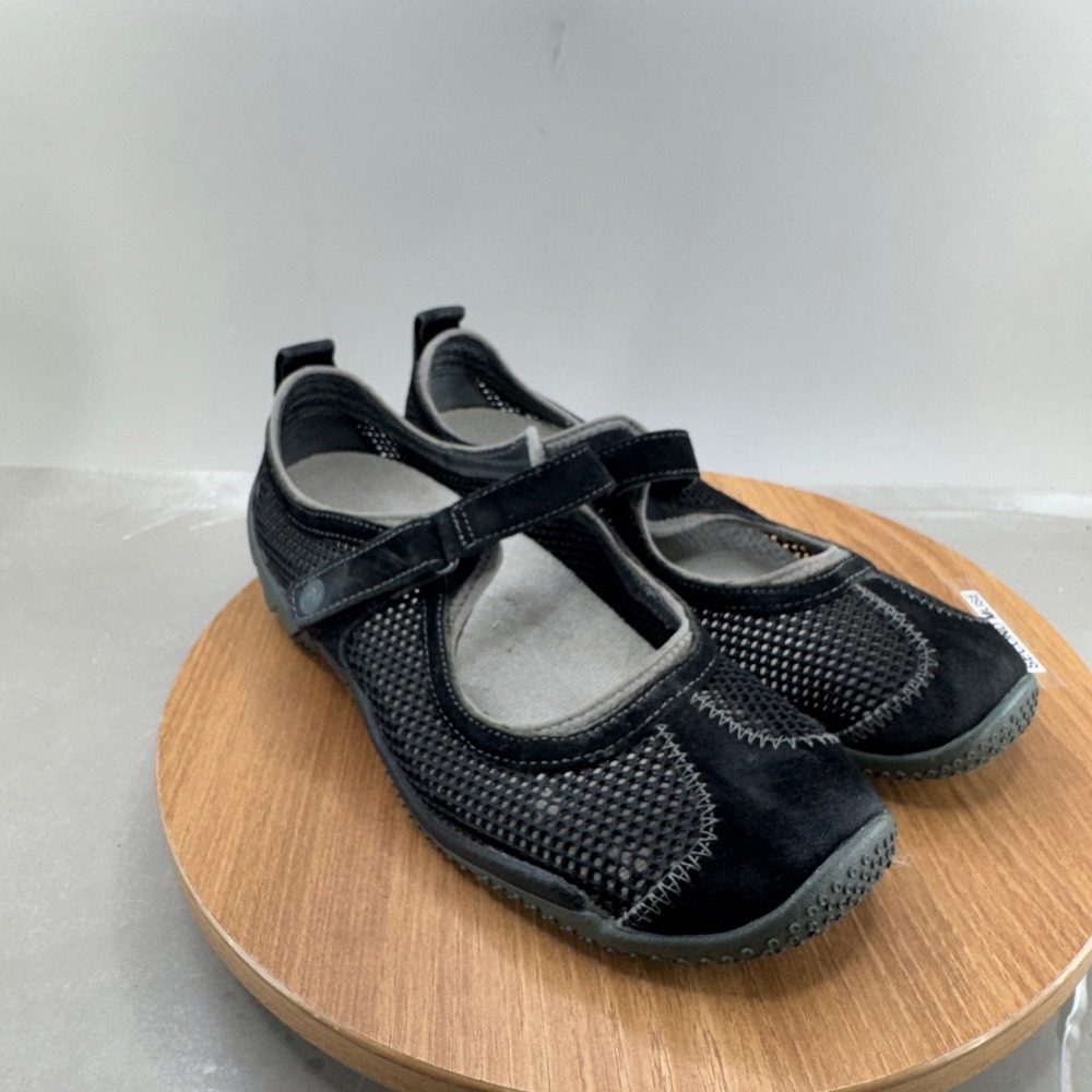Merrell Mary Jane Shoes Womens Size 7 Black Mesh Athletic Outdoor Walking Flats